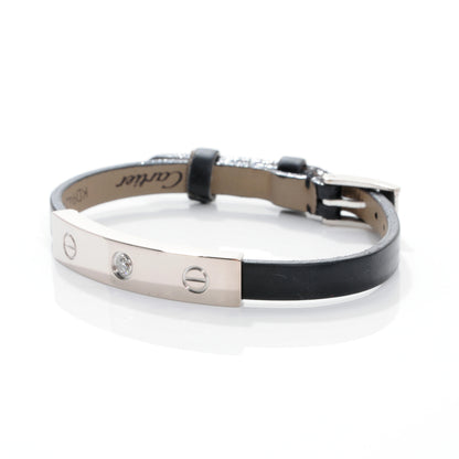 Cartier 18k Leather Diamond Love Bracelet 5 of 7