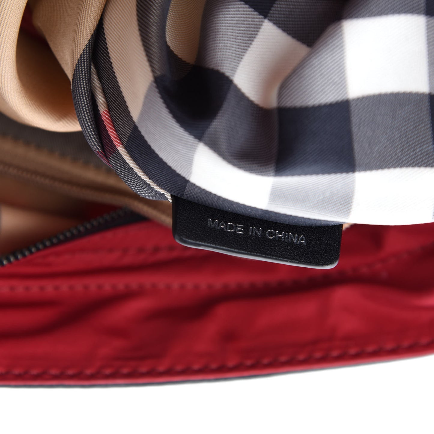 Nylon Buckleigh Packable Tote Bag Red