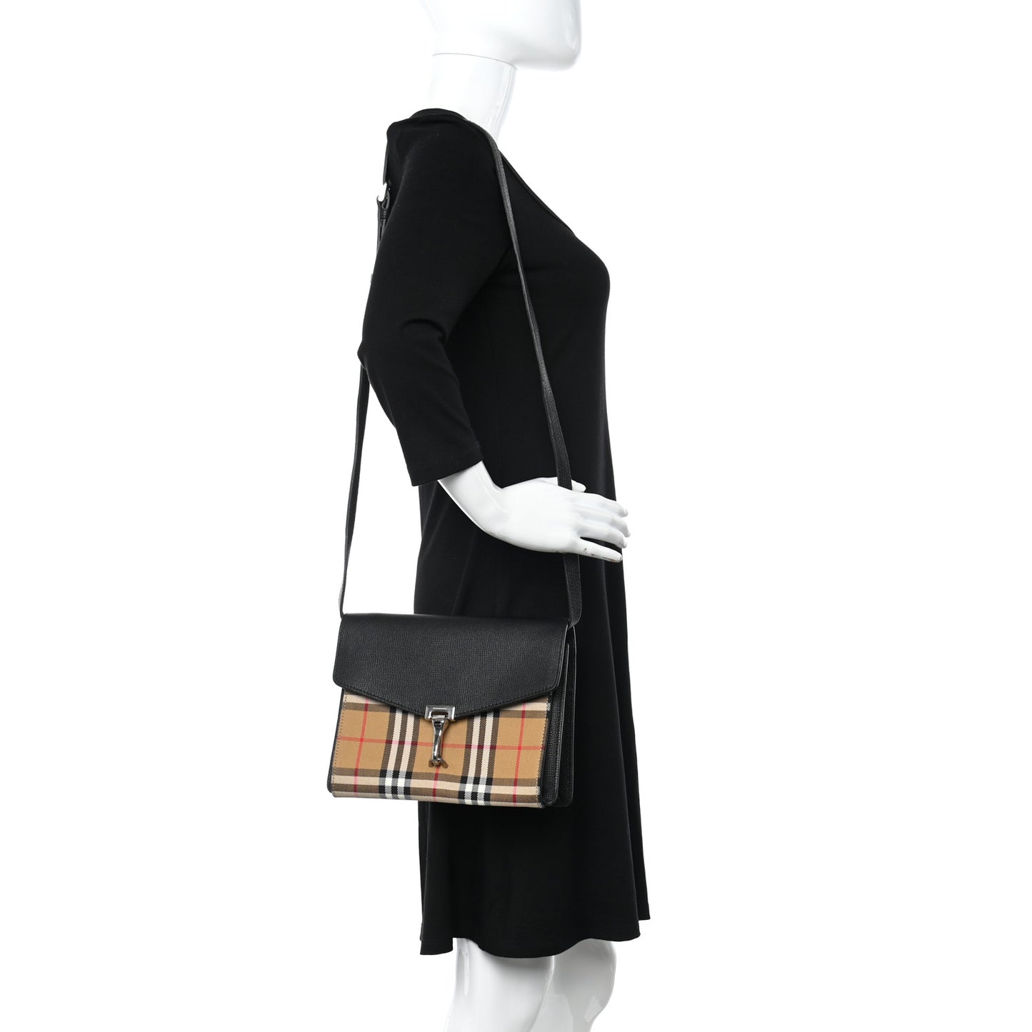 Derby Calfskin Vintage Check Small Macken Crossbody Bag