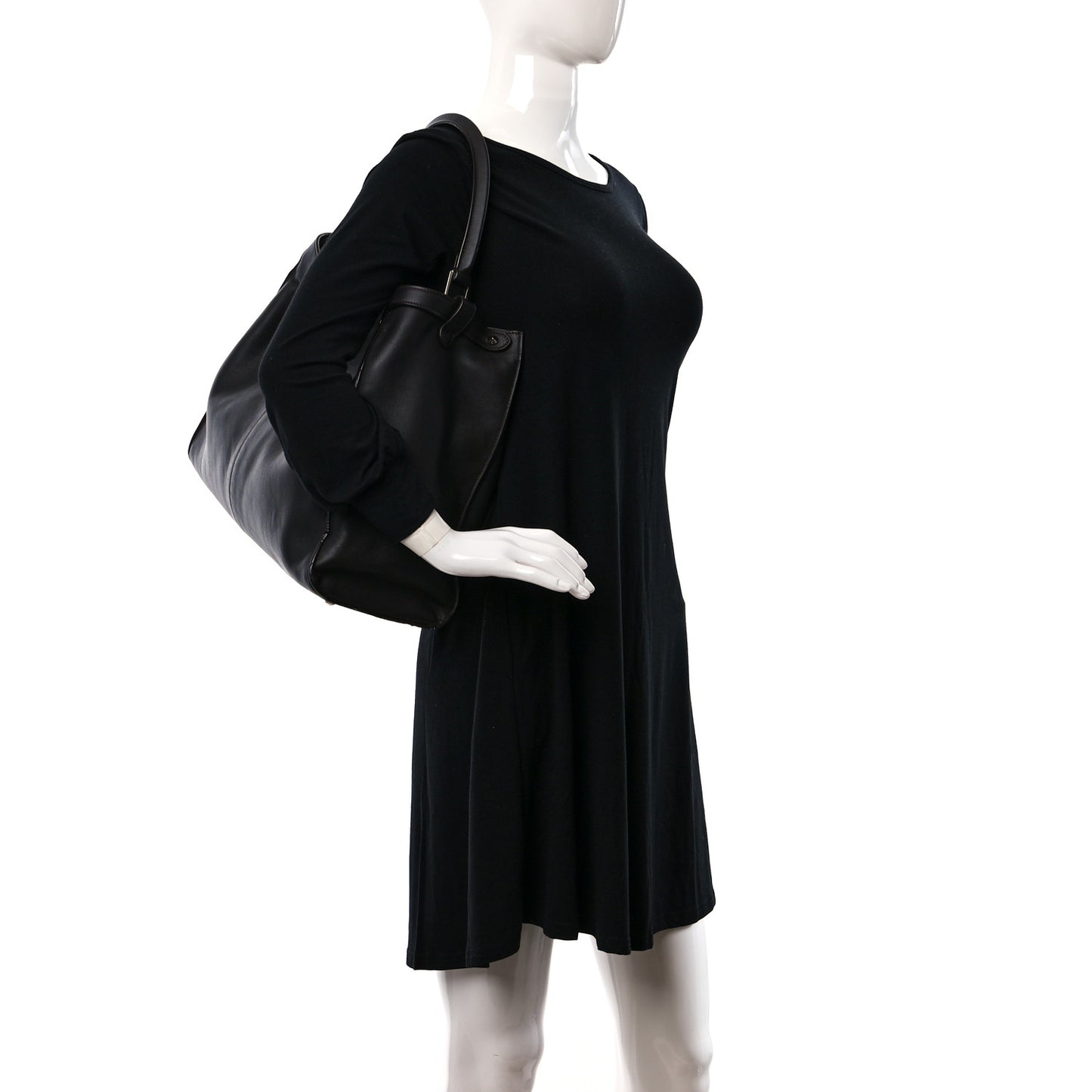 Vitello Seta Shearling FF 1974 Large Peekaboo X-Lite Brown