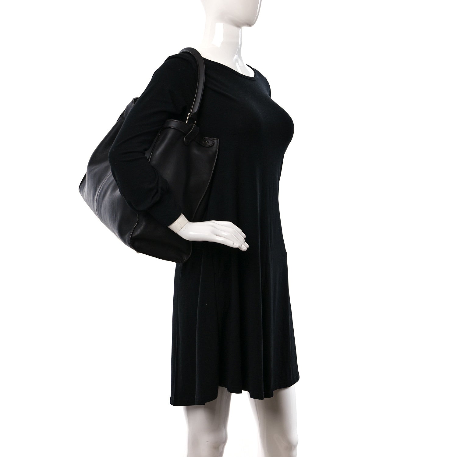 Fendi Vitello Seta Shearling FF 1974 Large Peekaboo X-Lite Brown 2 of 11