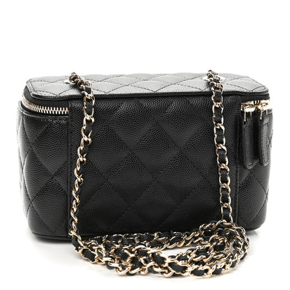Chanel Caviar Quilted Small Vanity Case With Chain Black 3 of 9