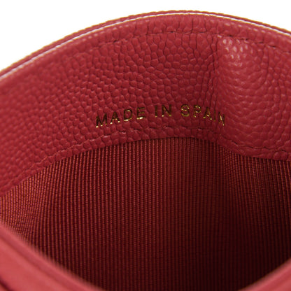 Chanel Caviar Quilted Card Holder Dark Pink 6 of 7