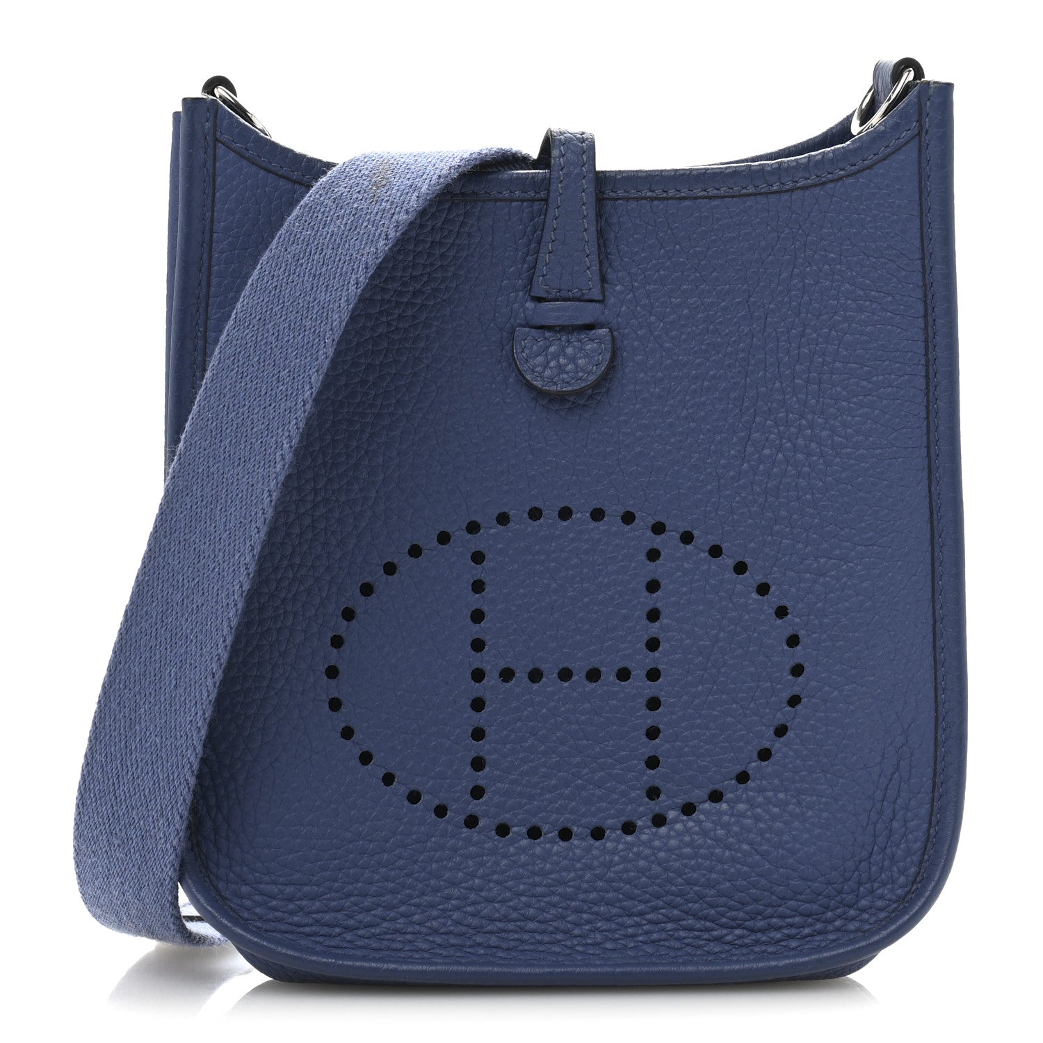 Hermes Taurillon Clemence Evelyne TPM Bleu Brighton 1 of 12