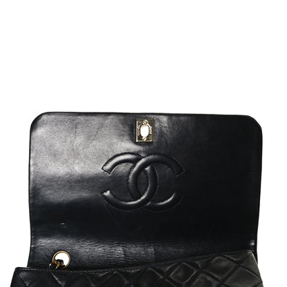 Chanel Lambskin Quilted Small Single Flap Navy 14 of 16