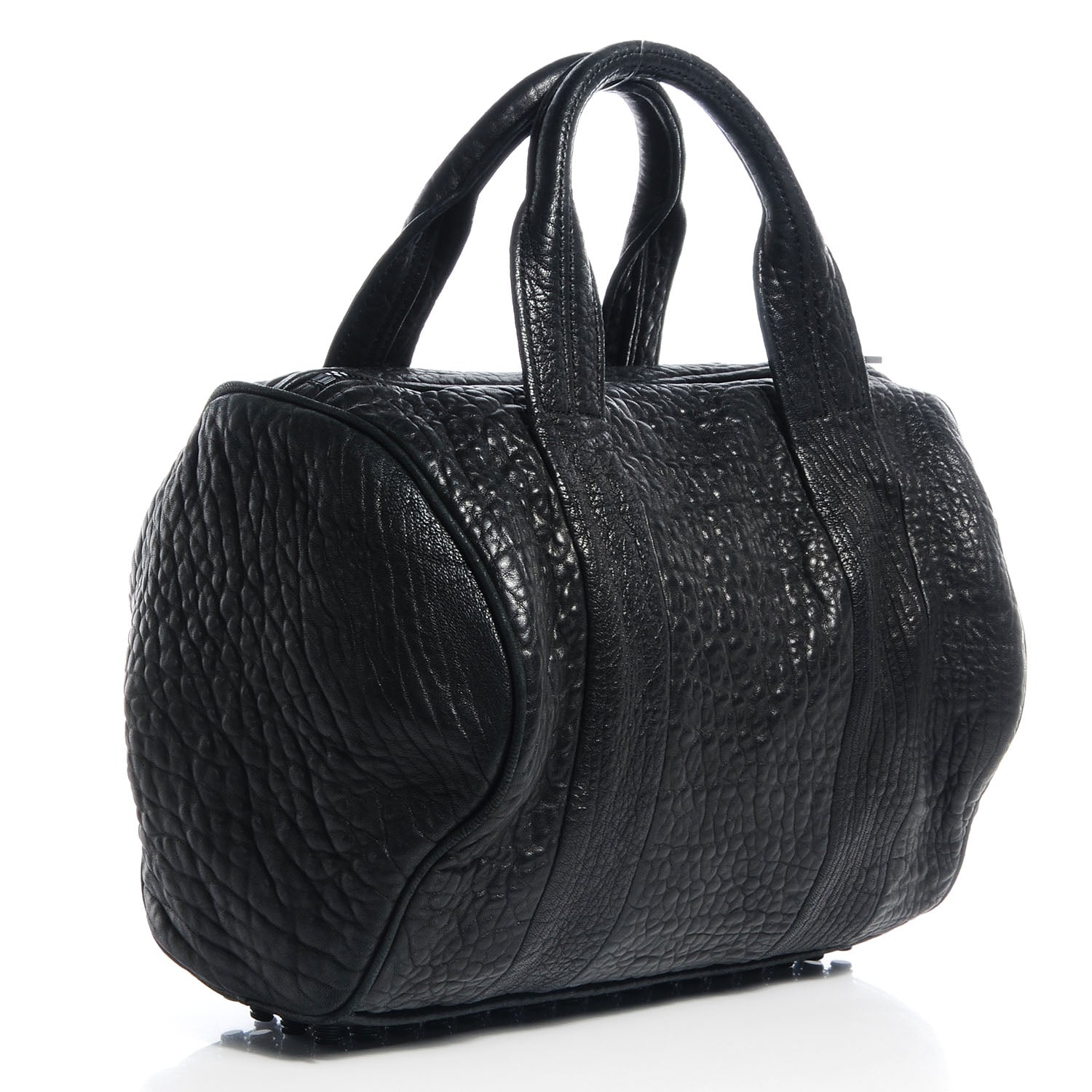 Alexander Wang Pebbled Lambskin Rocco Black with Black Hardware 3 of 6