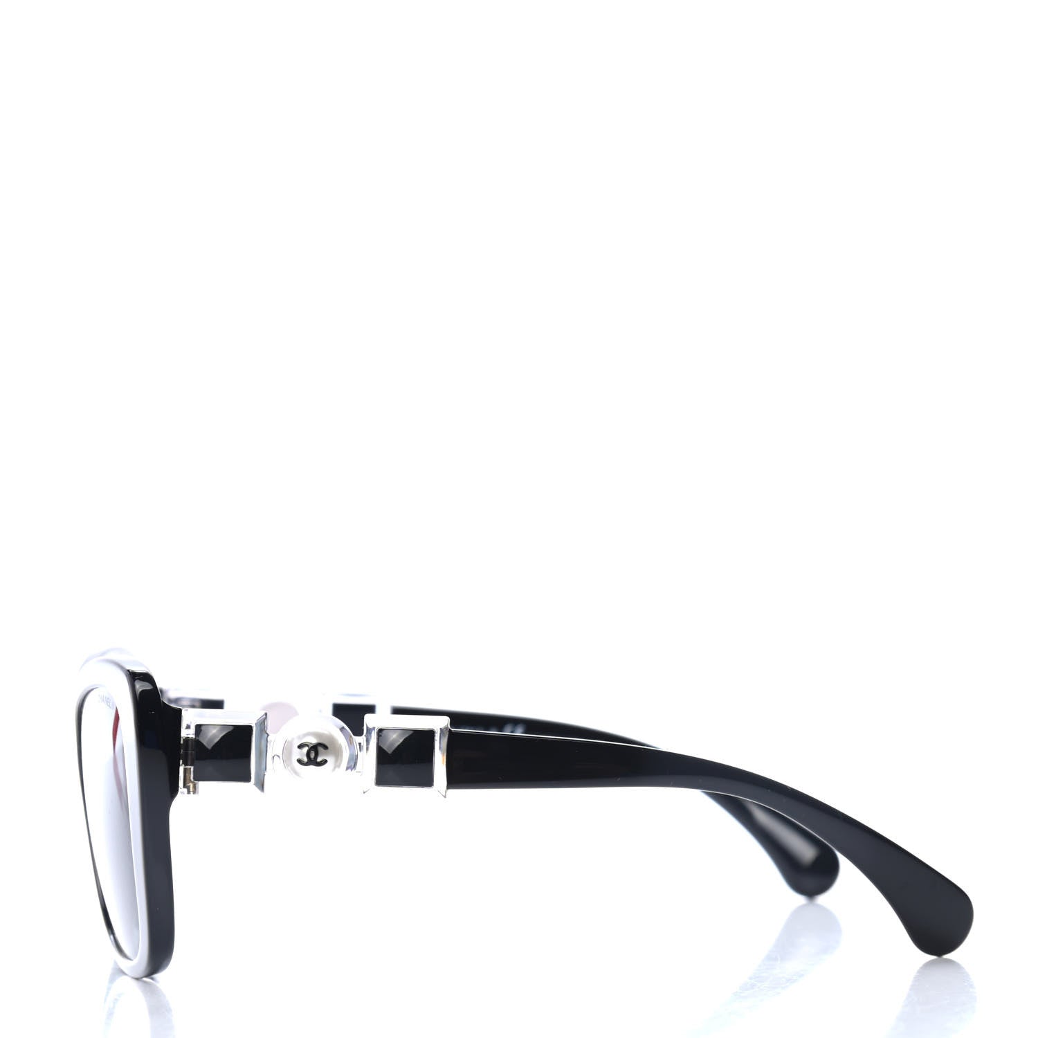 Chanel Acetate Pearl Butterfly Sunglasses 5445-H Black 3 of 4