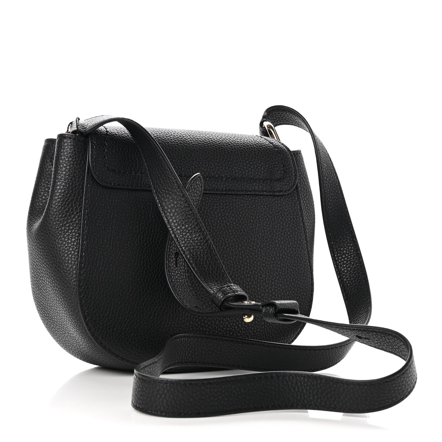 Marc Jacobs Pebbled Calfskin Maverick Saddle Bag Black 3 of 8