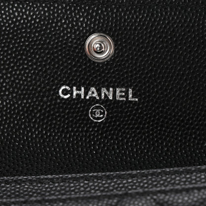 Chanel Caviar Quilted Boy Flap Card Holder Black 6 of 9