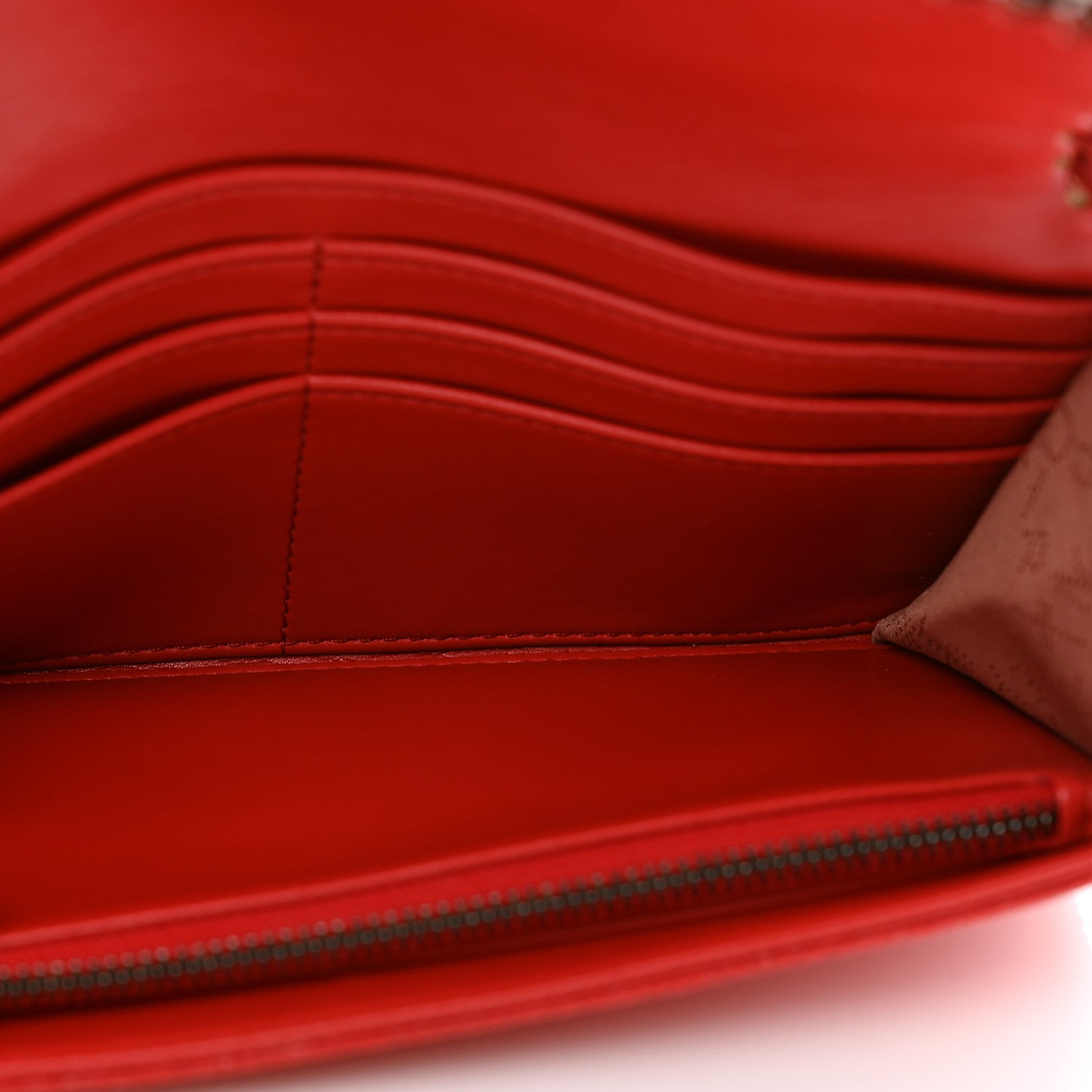 Stella McCartney Shaggy Deer Falabella Flap Wallet Red 6 of 8