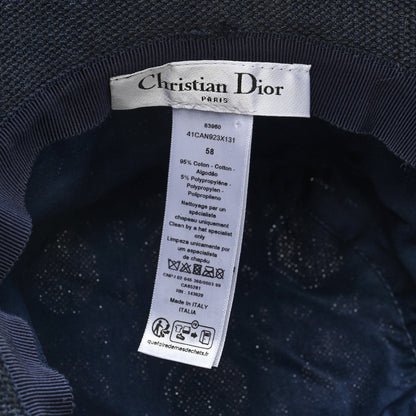 Christian Dior Macrocannage Small Brim D-Bobby Bucket Hat 58 Blue 7 of 7