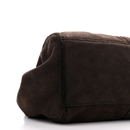 Chanel Shearling Accordion Flap Brown 9 of 10