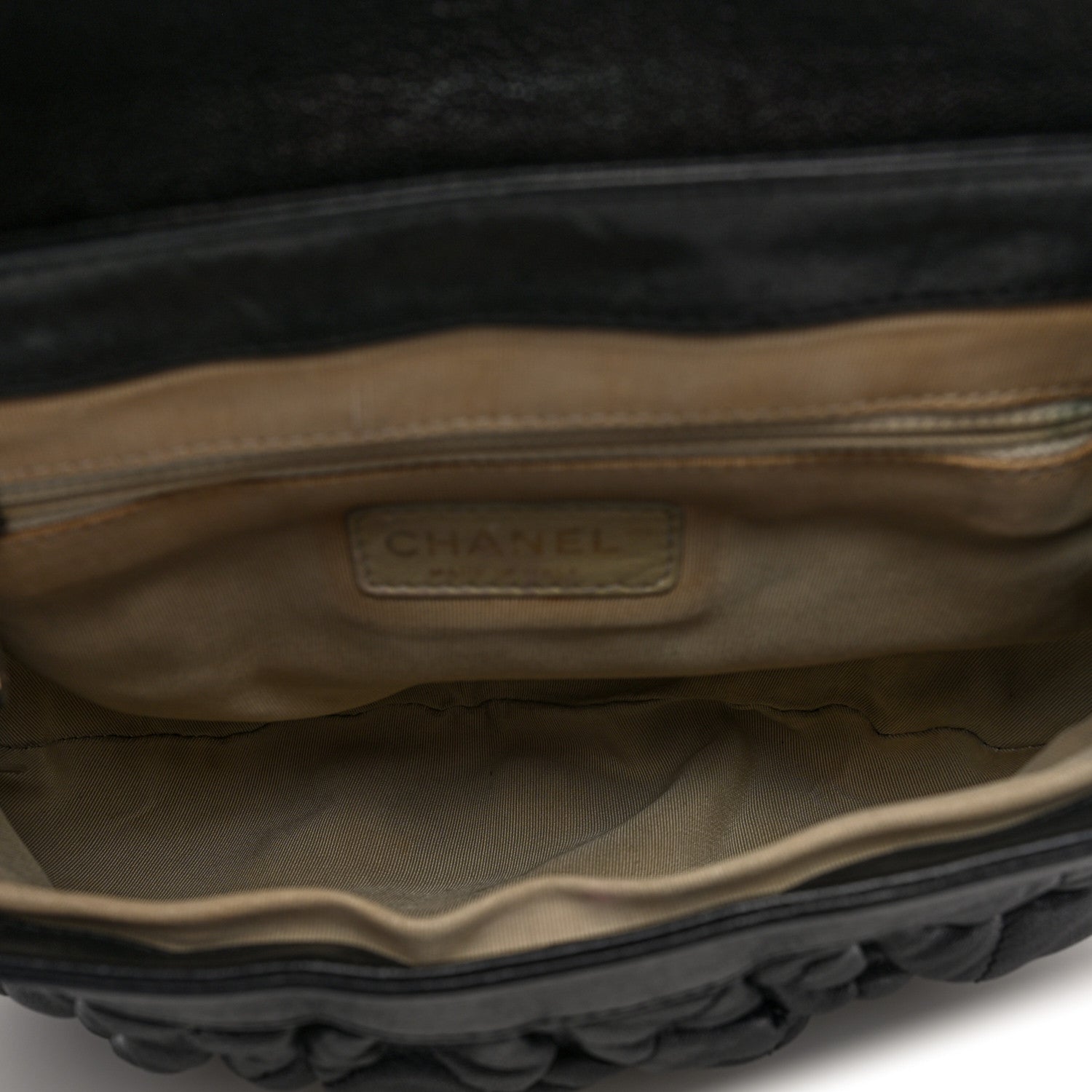 Chanel Washed Lambskin Quilted Medium Chain Around Messenger Black 5 of 10