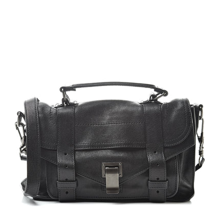 Proenza Schouler Lambskin Tiny PS1 Satchel Black 1 of 14