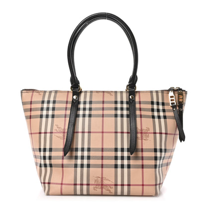 Burberry Haymarket Check Small Salisbury Tote Chocolate 1 of 14