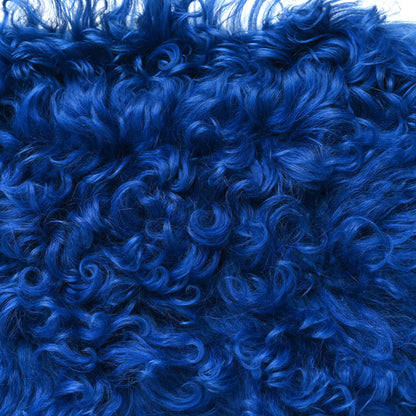 Loewe Nappa Shearling Flamenco Knot Clutch Blue 8 of 10