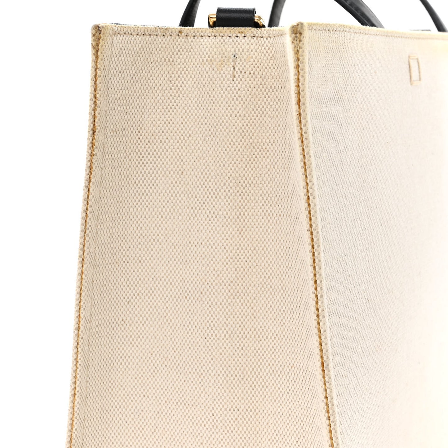 Canvas Logo 4G Embossed Medium Tote Beige Black
