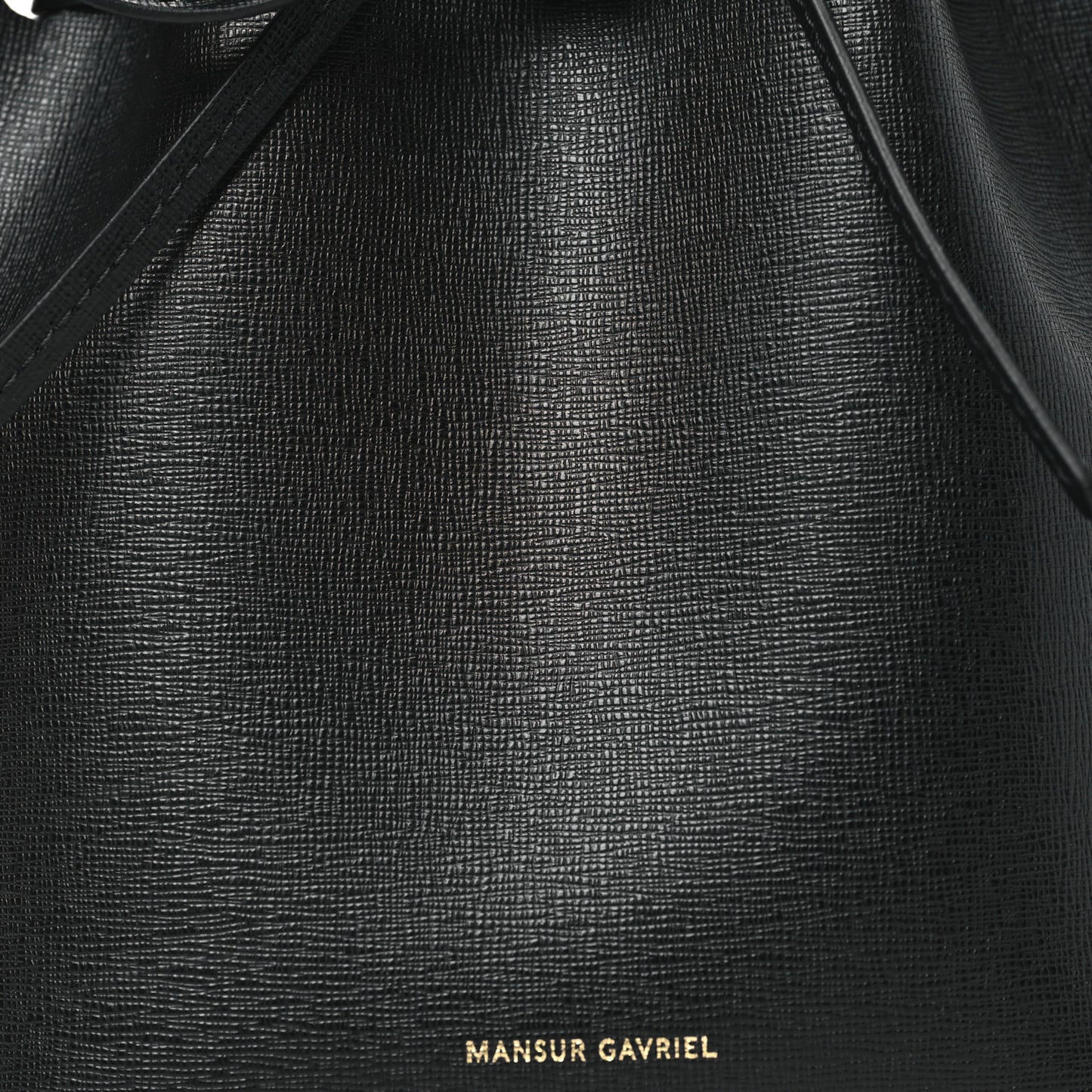 Calfskin Mini Bucket Bag Black Flamma