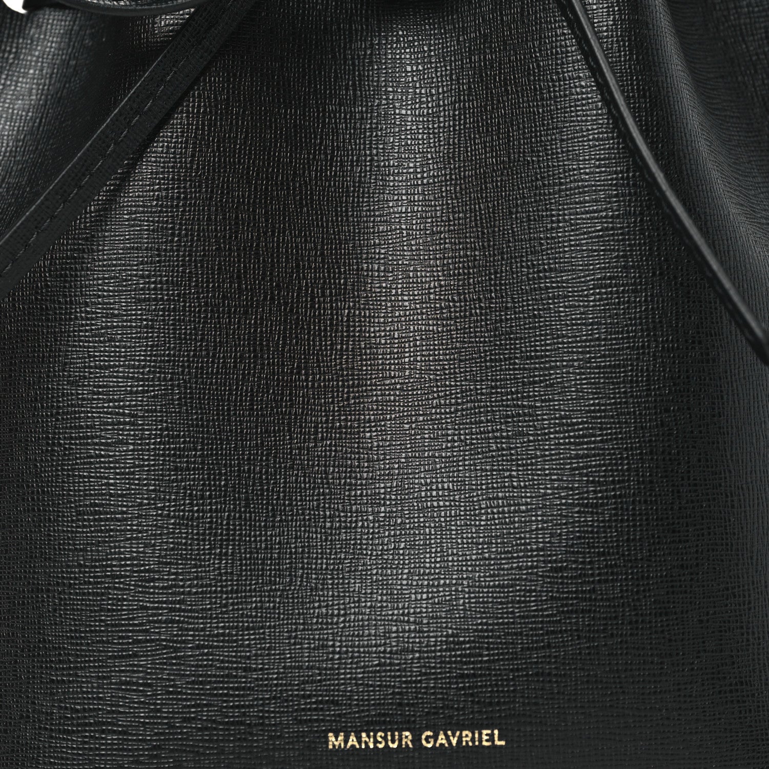 Mansur Gavriel Calfskin Mini Bucket Bag Black Flamma 8 of 10