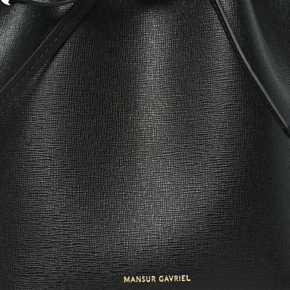 Mansur Gavriel Calfskin Mini Bucket Bag Black Flamma 8 of 10