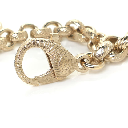 Chanel Crystal City of Lights Letter Chain Belt Gold 5 of 5