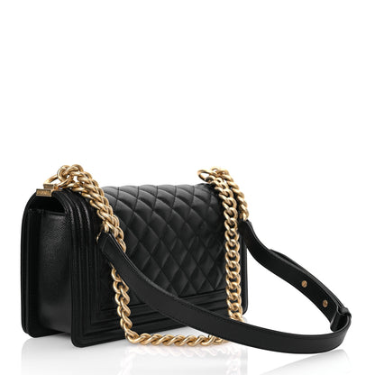 Chanel Caviar Quilted Medium Boy Flap Black 2 of 11