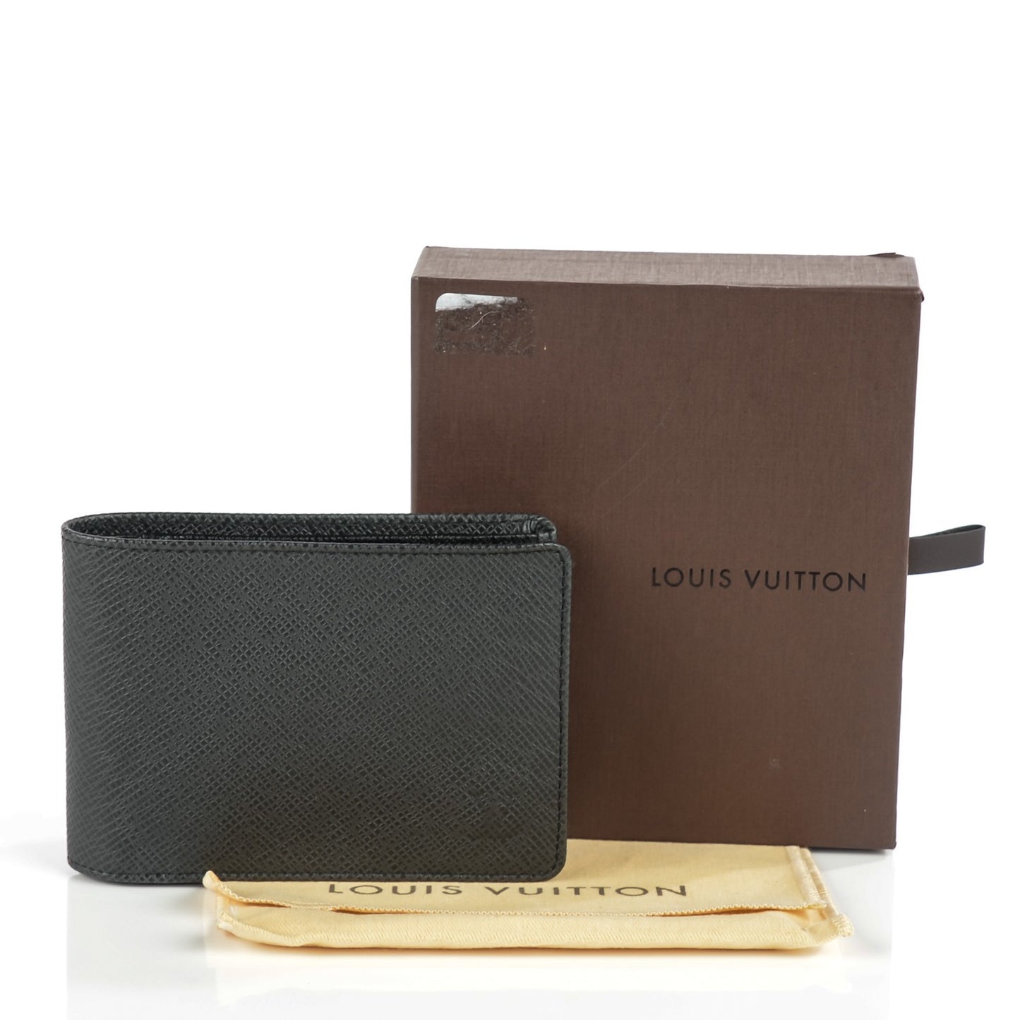 Taiga Mens Billfold Wallet 3 Flaps Ardoise