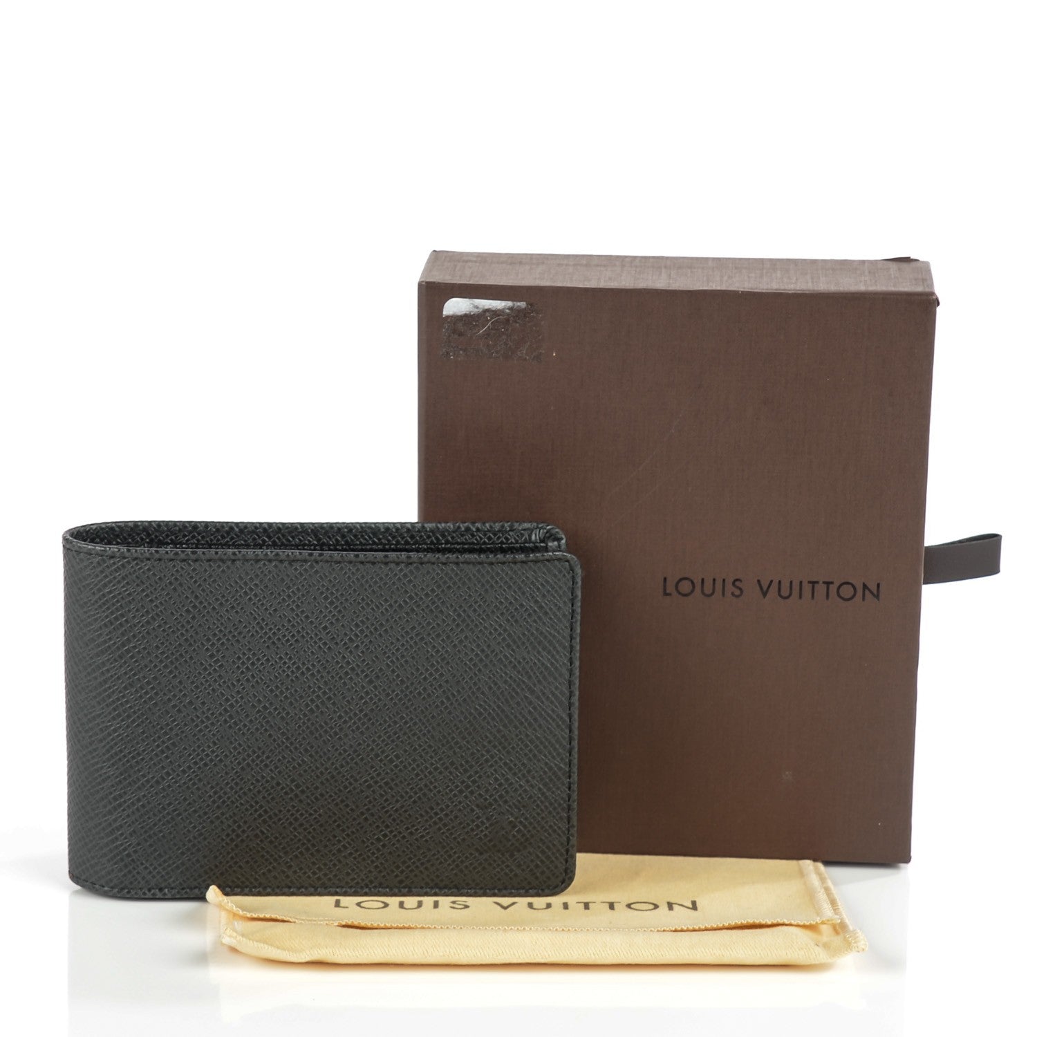 Louis Vuitton Taiga Mens Billfold Wallet 3 Flaps Ardoise 4 of 7