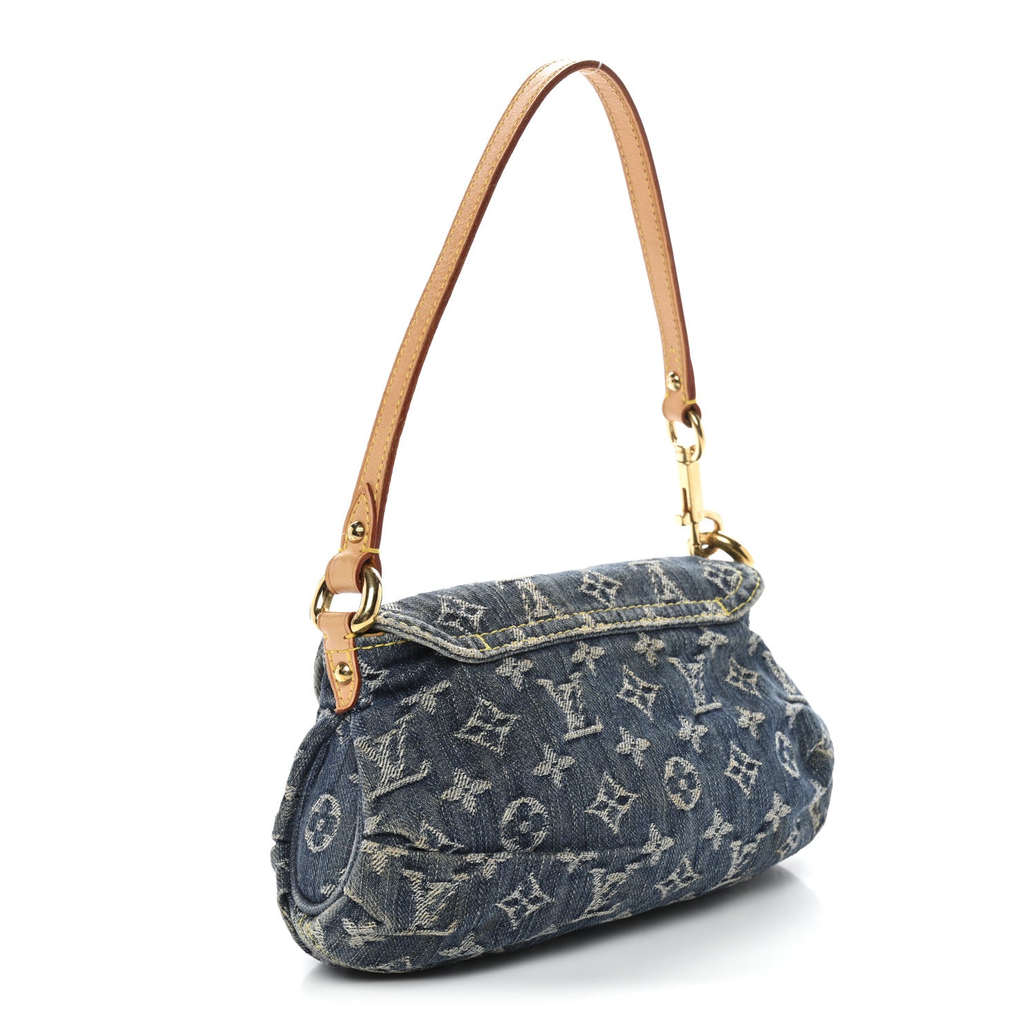 Louis Vuitton Monogram Denim Mini Pleaty Blue 2 of 10