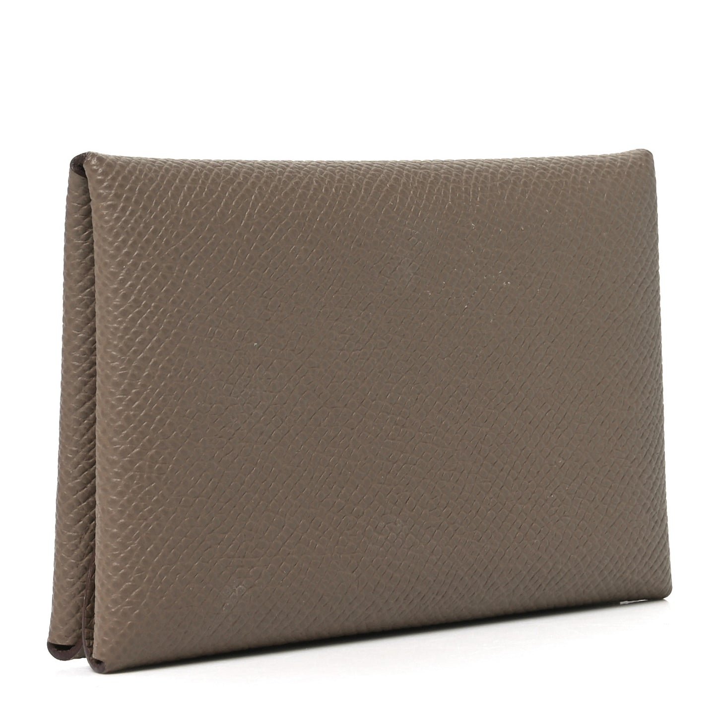 Epsom Calvi Duo Card Case Etoupe