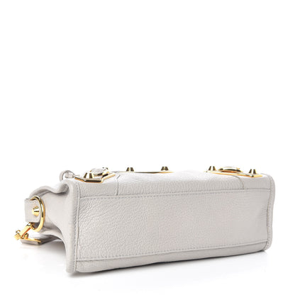 Balenciaga Chevre Gold Metallic Edge Hardware Mini City Gris Clair Gris Perle 5 of 10