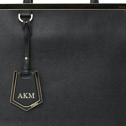 Fendi Vitello Elite Large 2Jours Tote Black 8 of 13