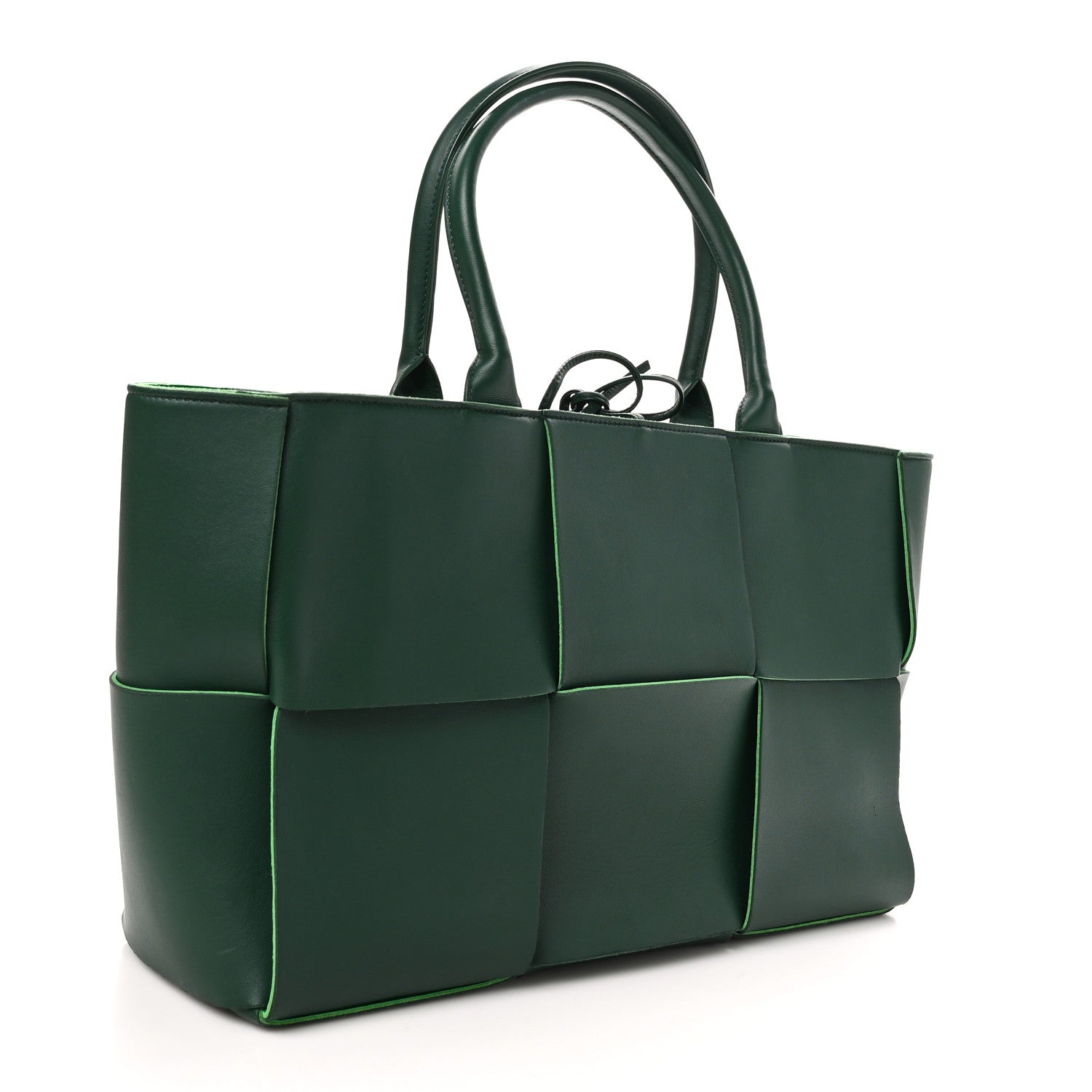 Bottega Veneta Calfskin Maxi Intrecciato Medium Arco Tote Raintree 4 of 10