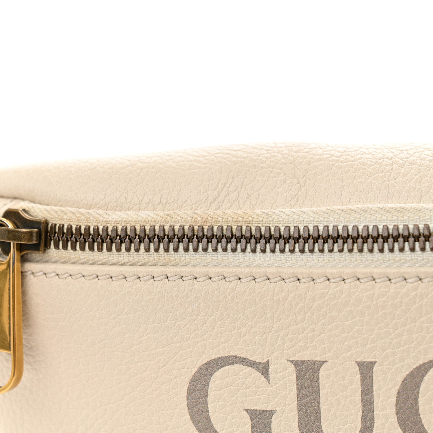 Gucci Grained Calfskin Small Logo Belt Bag White 12 of 12