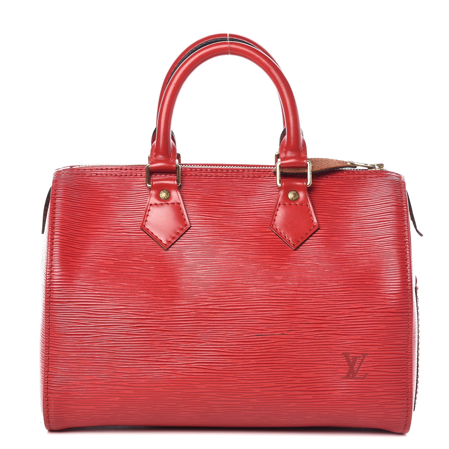 Louis Vuitton Epi Speedy 25 Castillan Red 1 of 13