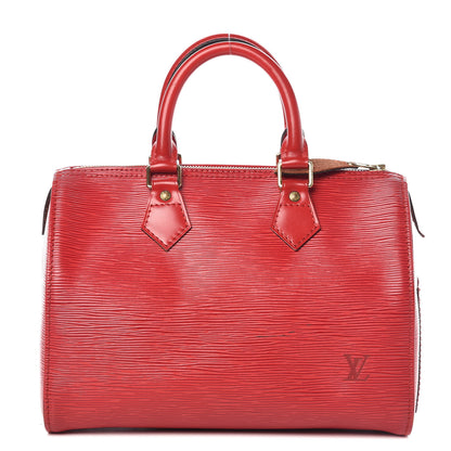 Louis Vuitton Epi Speedy 25 Castillan Red 1 of 13