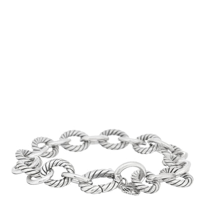 David Yurman Sterling Silver 10mm Medium Oval Link Bracelet 2 of 3