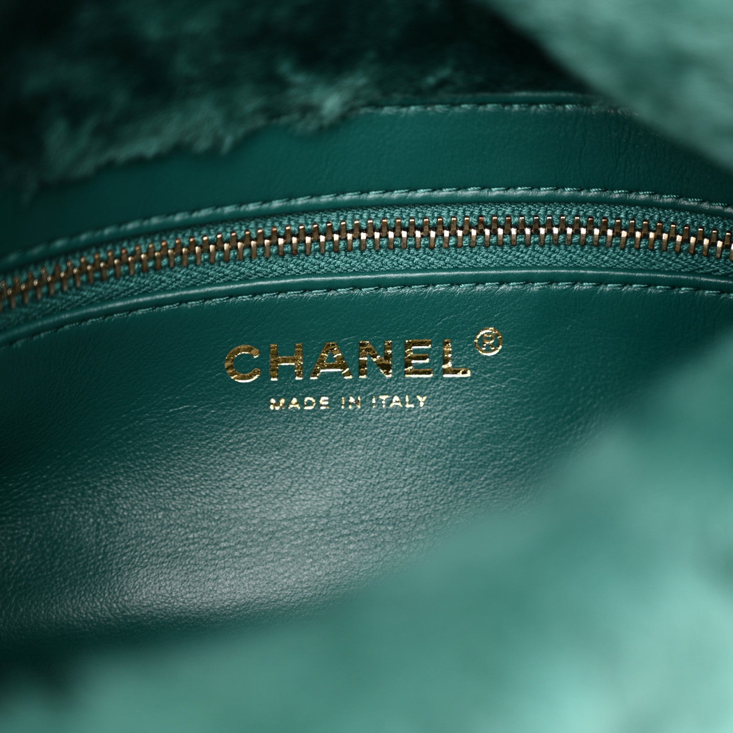 Chanel Shearling Lambskin Quilted Flap Green 6 of 11