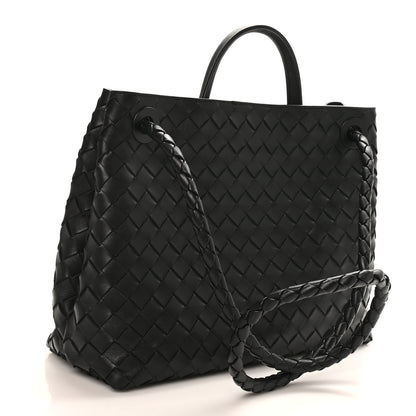 Bottega Veneta Nappa Intrecciato Medium Andiamo Shoulder Bag Black 3 of 9