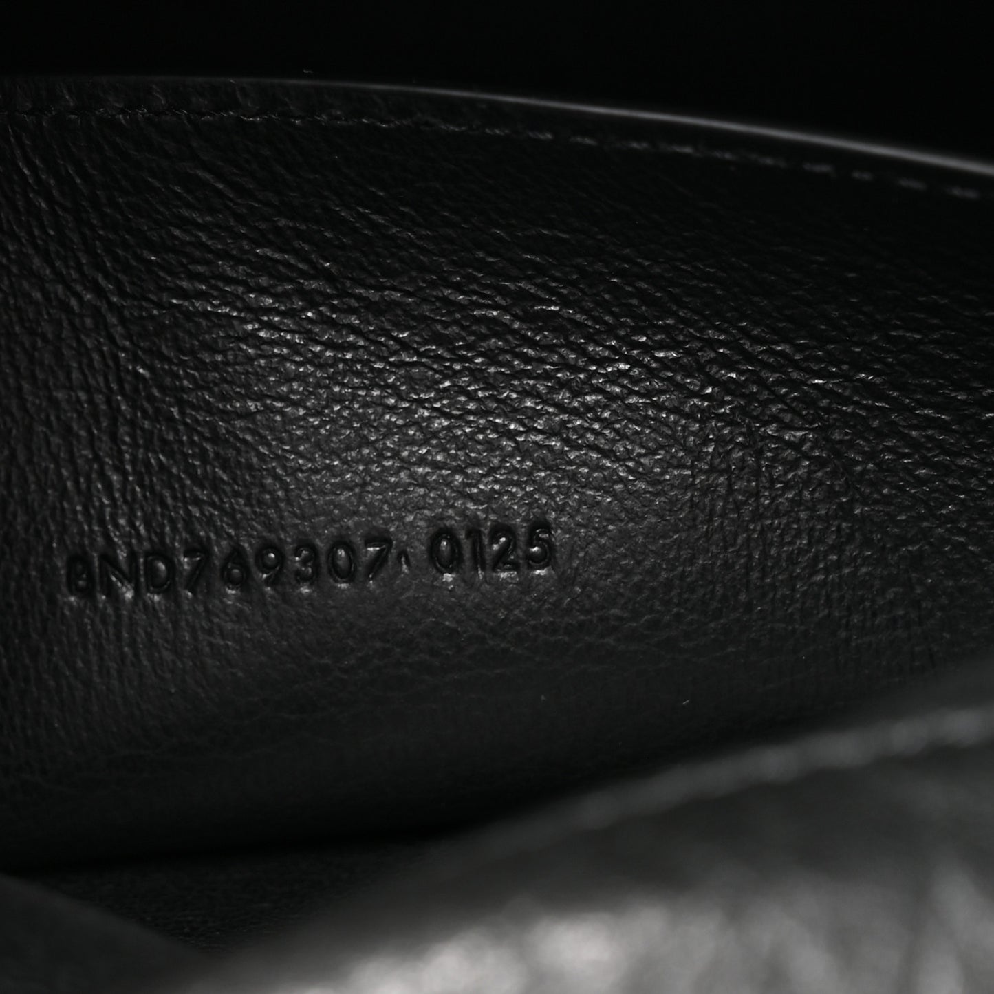 Grained Lambskin Cassandre Envelope Pouch Black