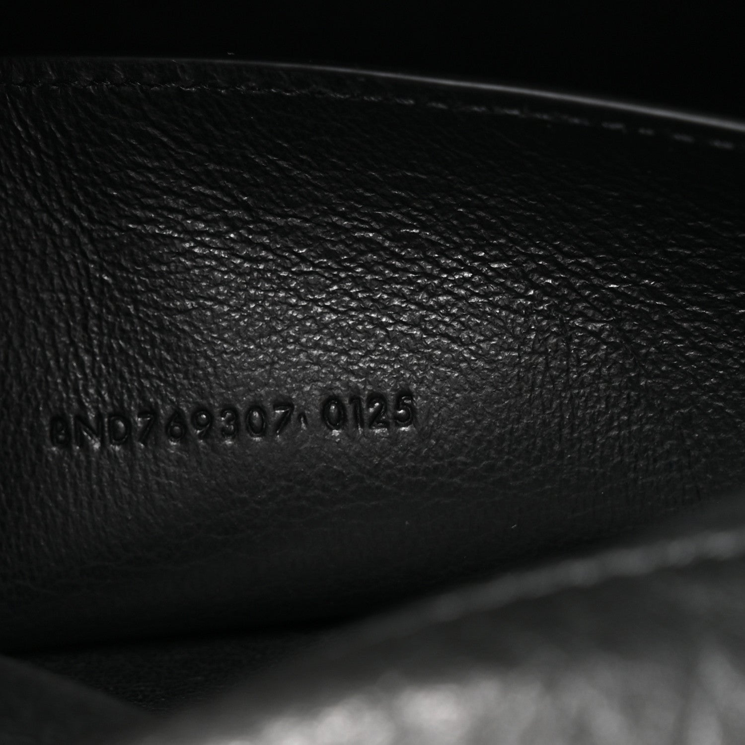 Saint Laurent Grained Lambskin Cassandre Envelope Pouch Black 7 of 7