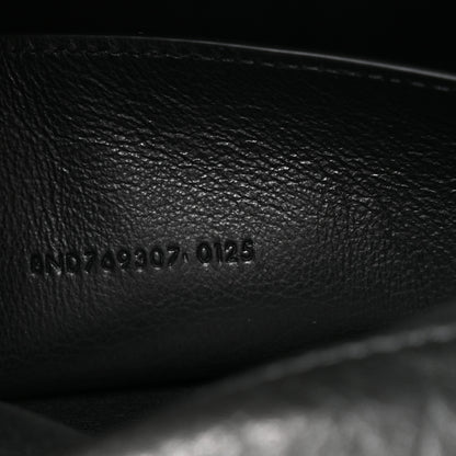 Saint Laurent Grained Lambskin Cassandre Envelope Pouch Black 7 of 7