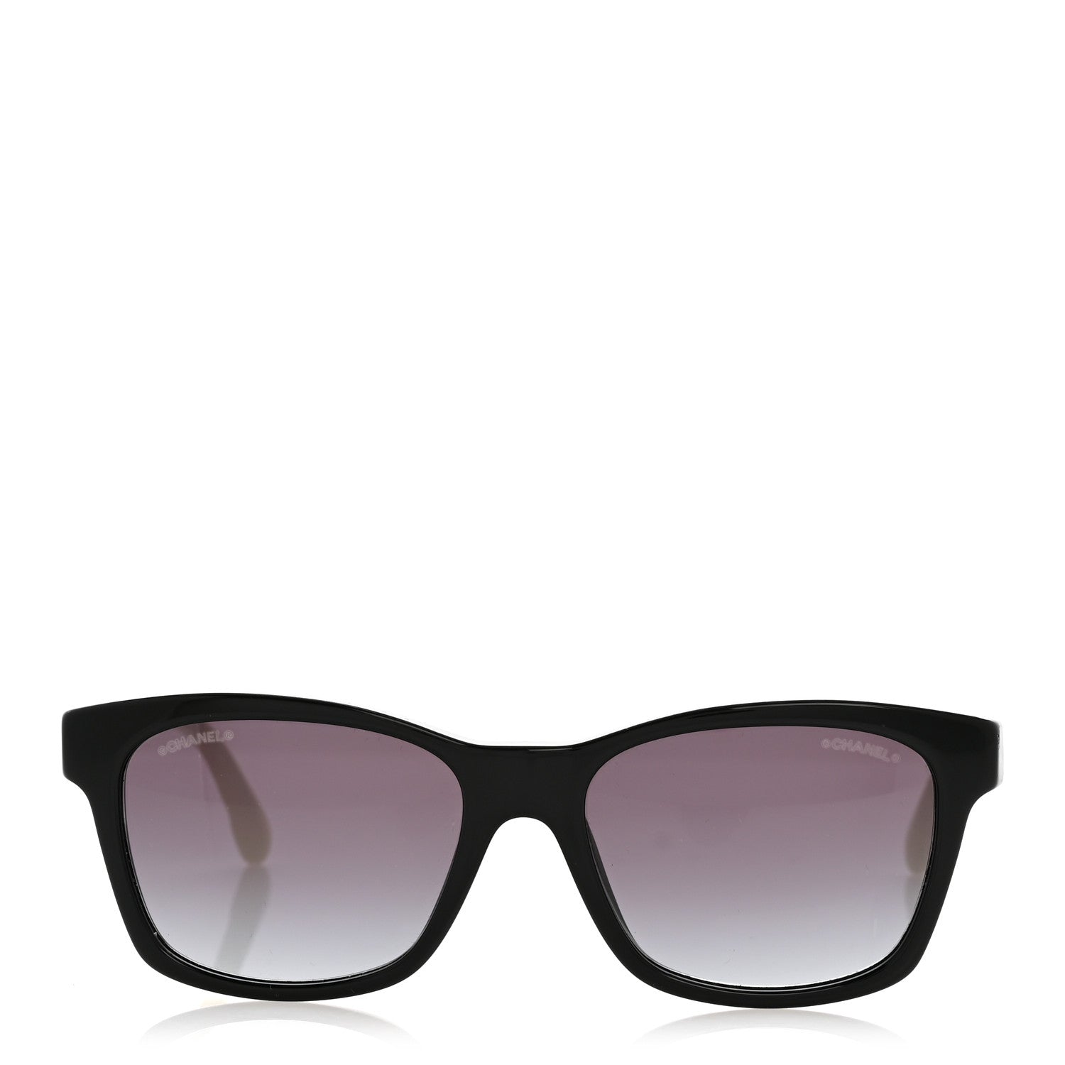 Chanel Acetate Quilted CC Square Sunglasses 5484 White Black 2 of 8
