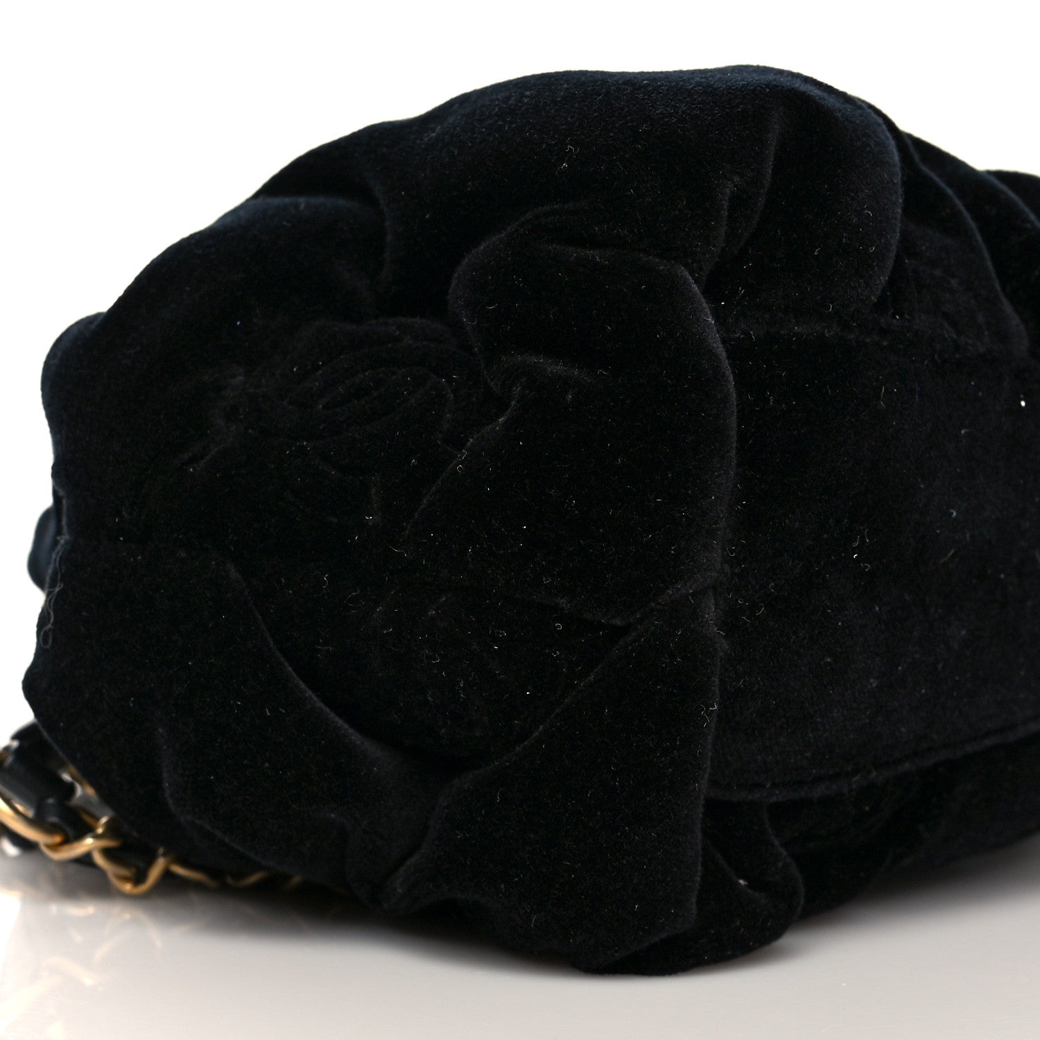 Chanel Resin Velvet Kiss Lock Clutch Black 8 of 9