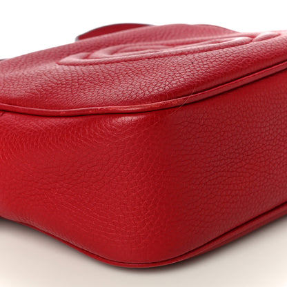 Gucci Pebbled Calfskin Small Soho Disco Bag Tabasco Red 11 of 17