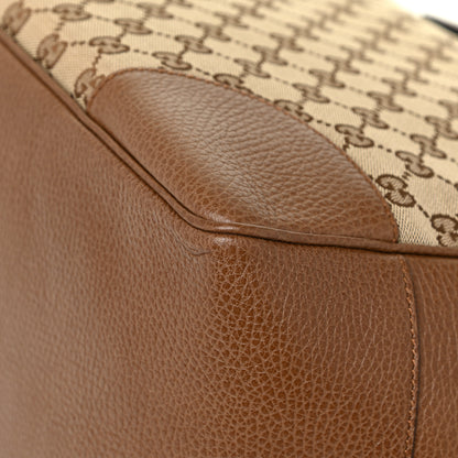 Gucci Monogram Medium Bree Zippered Tote Beige Tabacco 10 of 13