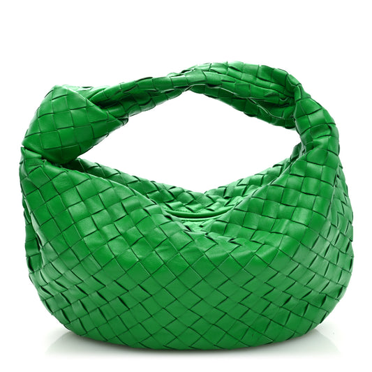 Nappa Intrecciato Teen Jodie Hobo Parakeet