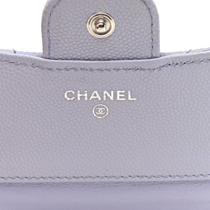 Chanel Caviar Quilted Compact Flap Wallet Light Purple 6 of 10
