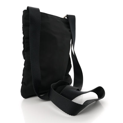 Prada Nylon Small Flat Messenger Bag Black 3 of 11