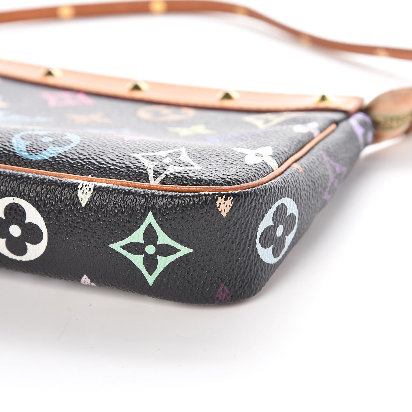 Monogram Multicolor Pochette Accessories Black